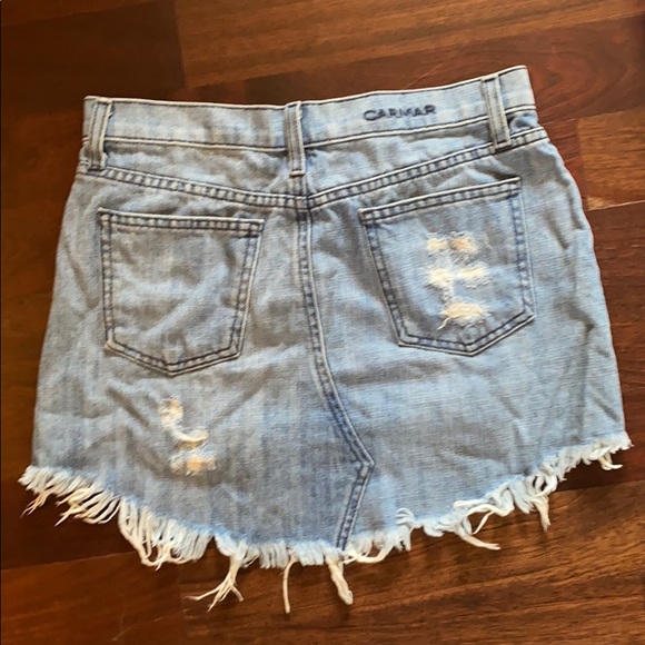Carmar Distressed High-Low Jean Skirt - Picture 2 of 3